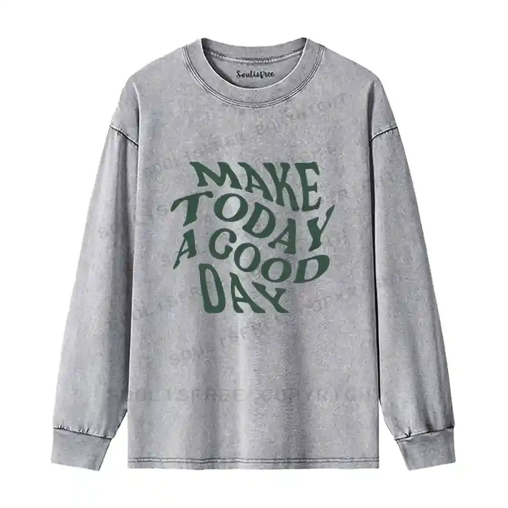 The Good Day Project Washed Long Sleeve Shirt