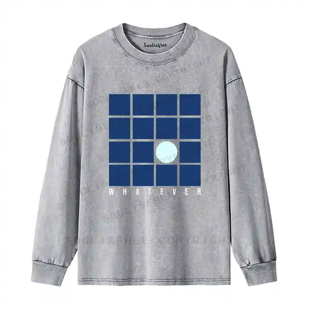 Casual Detachment Washed Long Sleeve Shirt