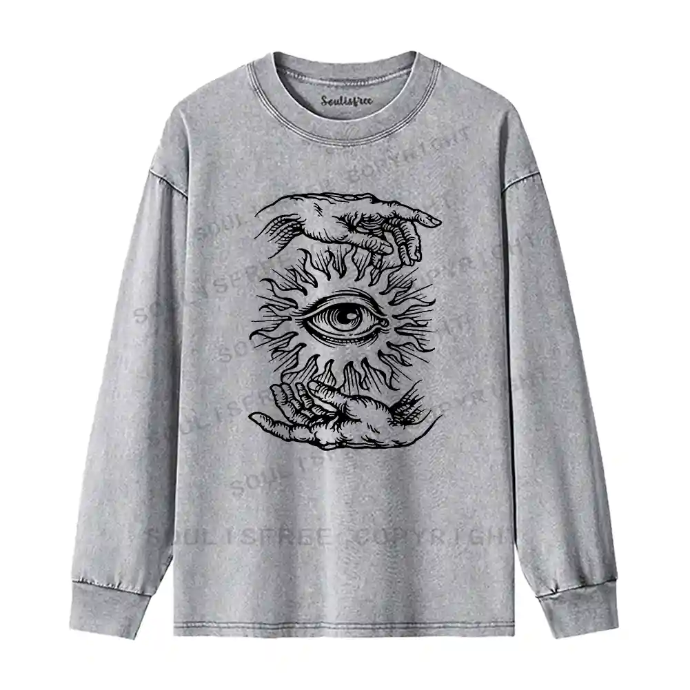 Ethereal Vision Washed Long Sleeve Shirt