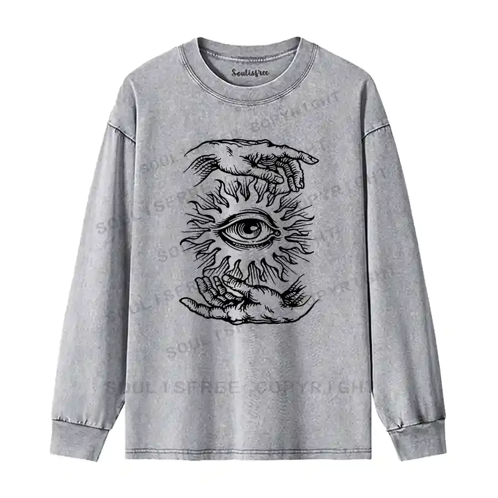 Ethereal Vision Washed Long Sleeve Shirt