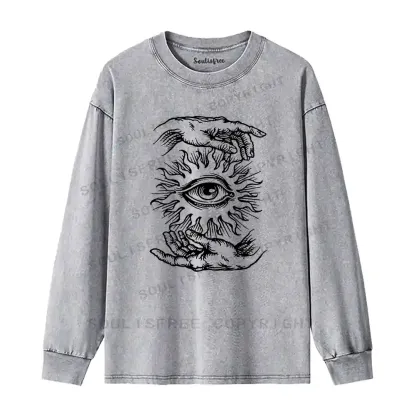 Ethereal Vision Washed Long Sleeve Shirt