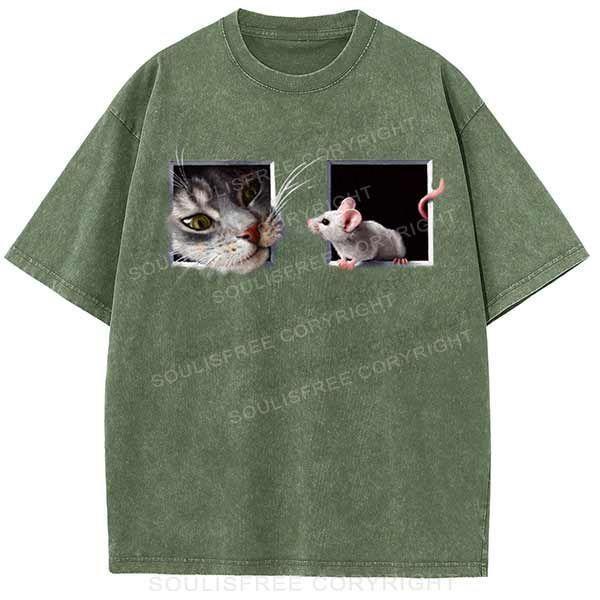 Besties Ca Army Green / S Washed T-Shirts