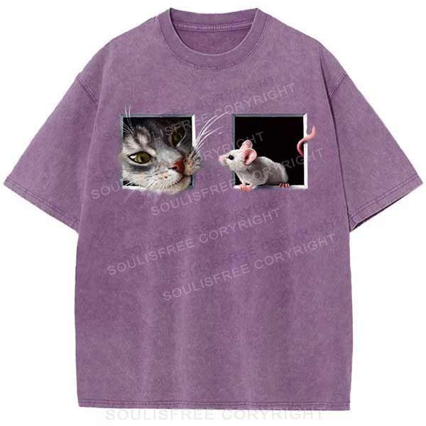 Besties Ca Purple / S Washed T-Shirts