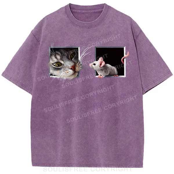Besties Ca Purple / S Washed T-Shirts