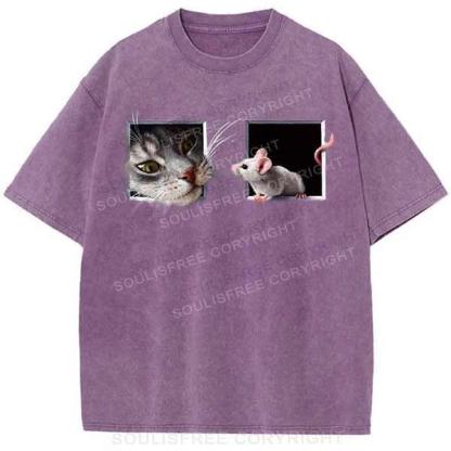 Besties Ca Purple / S Washed T-Shirts