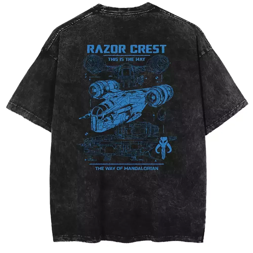 Designed The Way Of Mandalorian Washed T-shirt