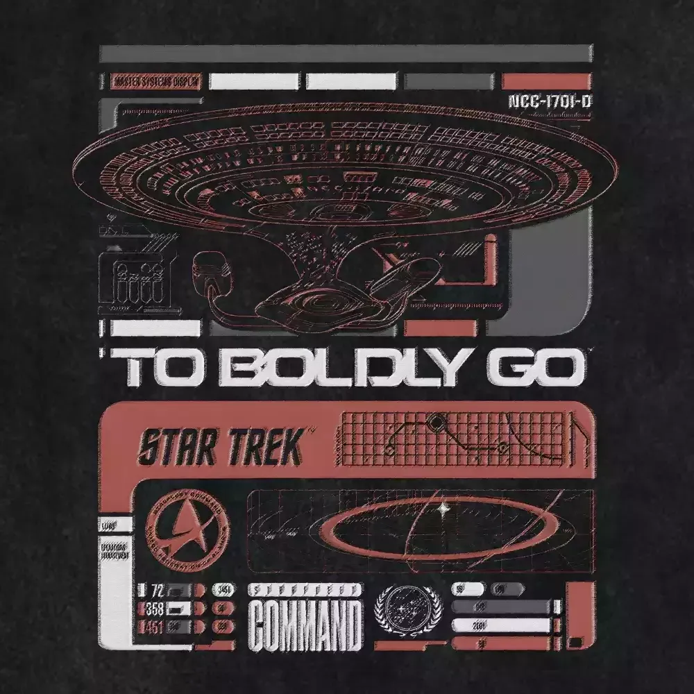To Boldly Go Washed T-shirt