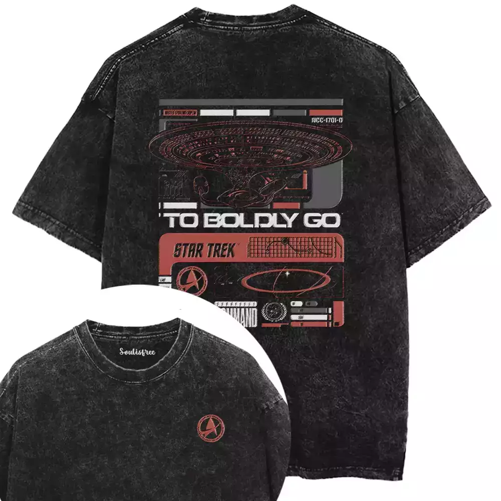 To Boldly Go Washed T-shirt