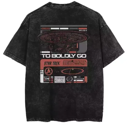 To Boldly Go Washed T-shirt