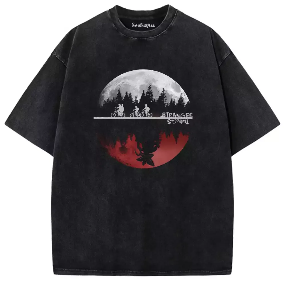 Designed Stranger Things Washed T-shirt