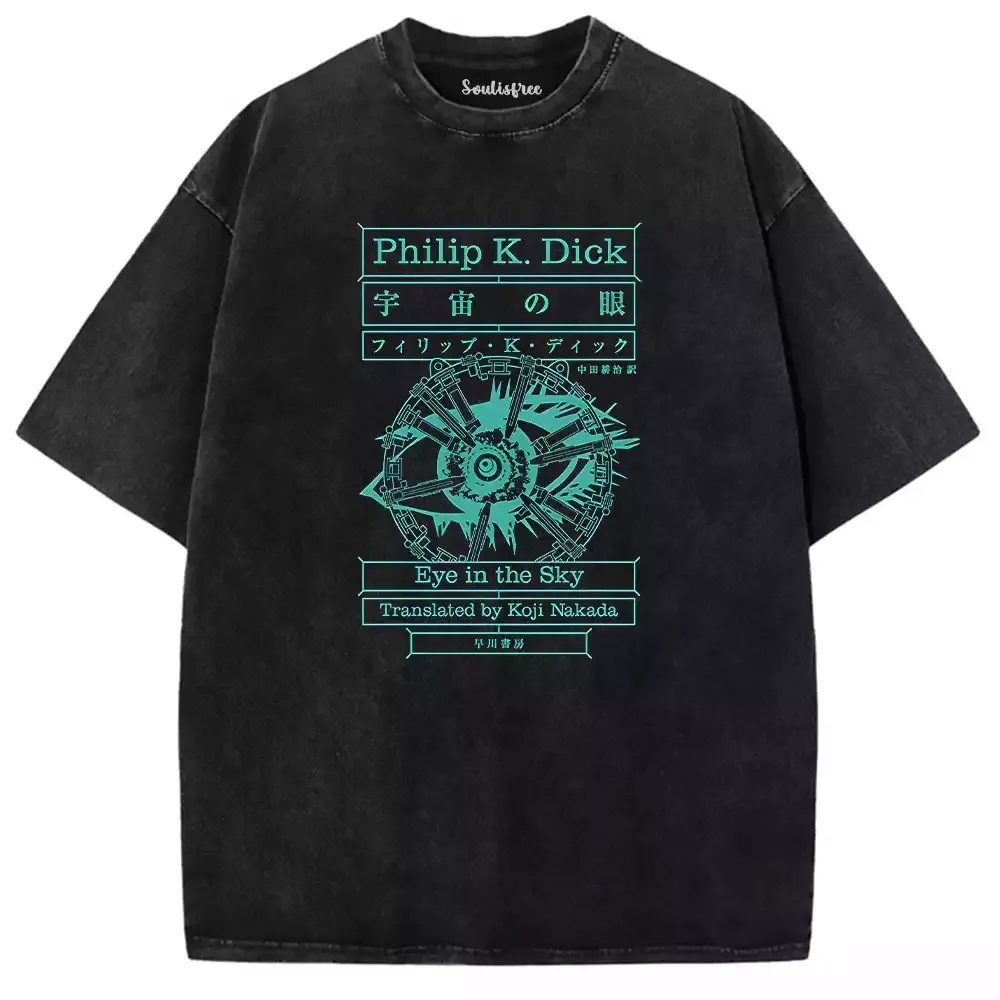 Designed Eye Of Universe Washed T-shirt