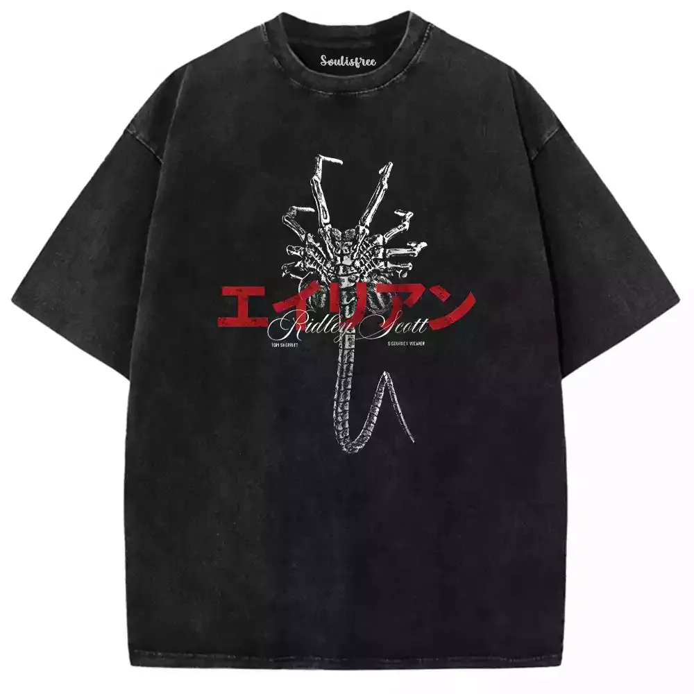 Designed ALIEN ROMULUS Washed T-shirt