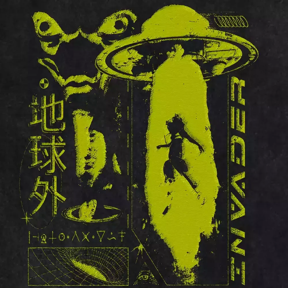 Alien World Washed Alien T-shirt