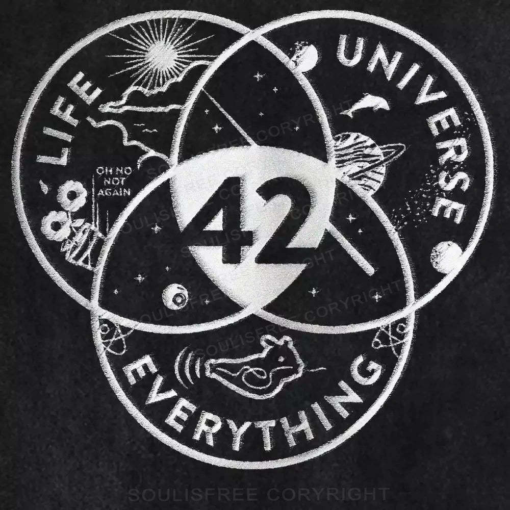 42: The Answer to Life’s Questions Washed T-shirt