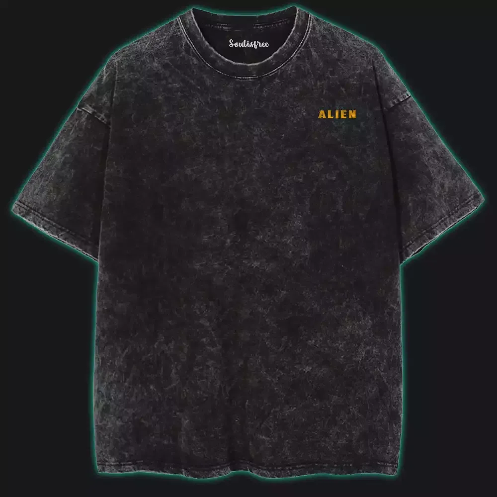 Da Vinci Alien Washed T-shirt