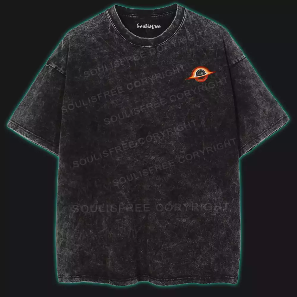 Black Hole Hawking Radiation Washed T-shirt