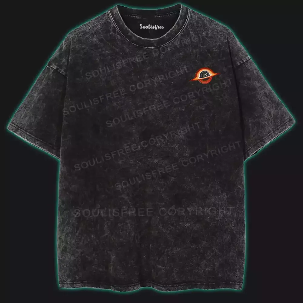 Black Hole Hawking Radiation Washed T-shirt