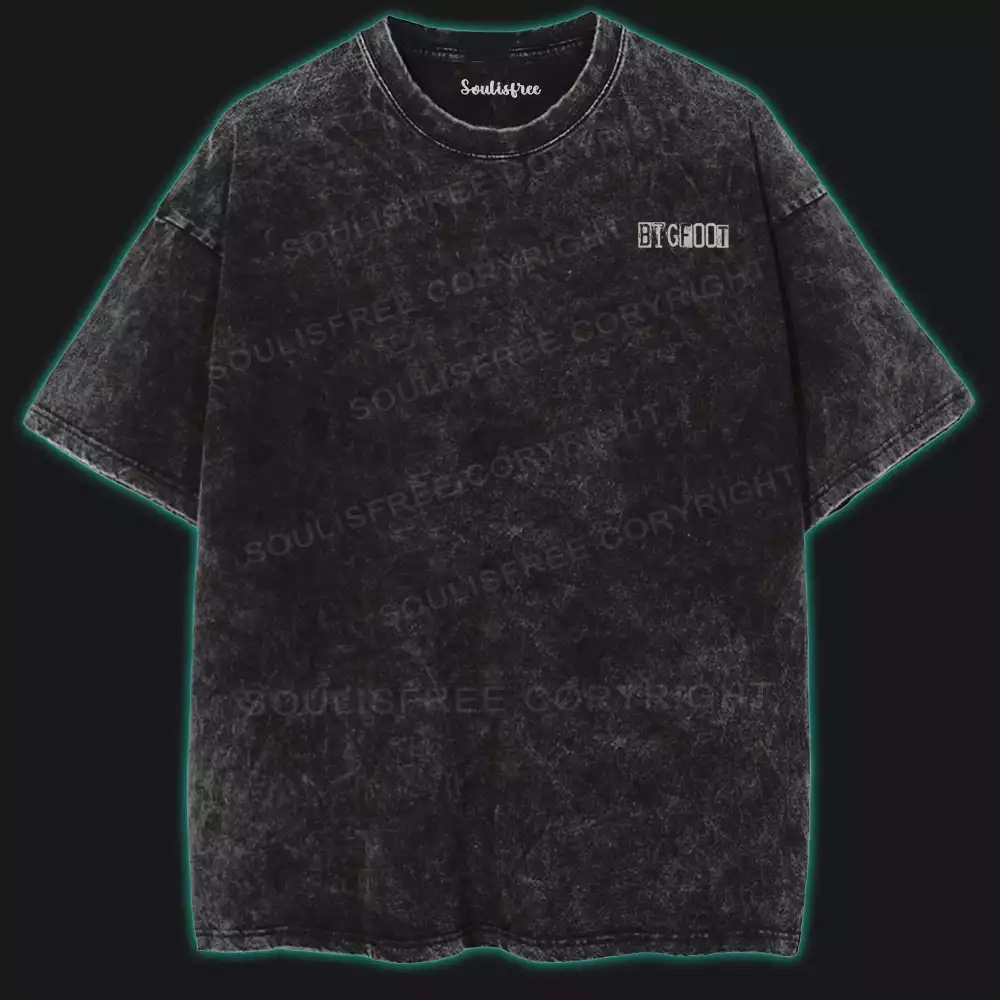Alien Abduction Washed UFO T-shirt