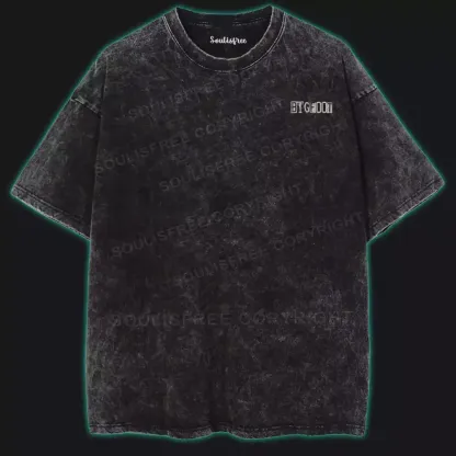 Alien Abduction Washed UFO T-shirt