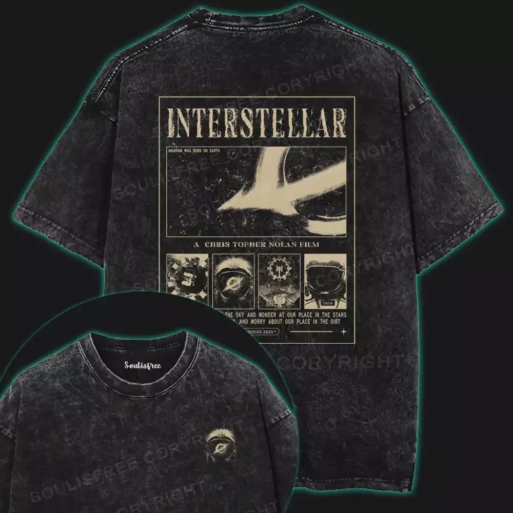 Into the Unknown Cosmos Washed T-shirt