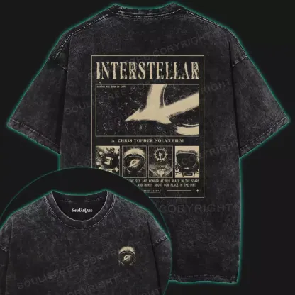Into the Unknown Cosmos Washed T-shirt