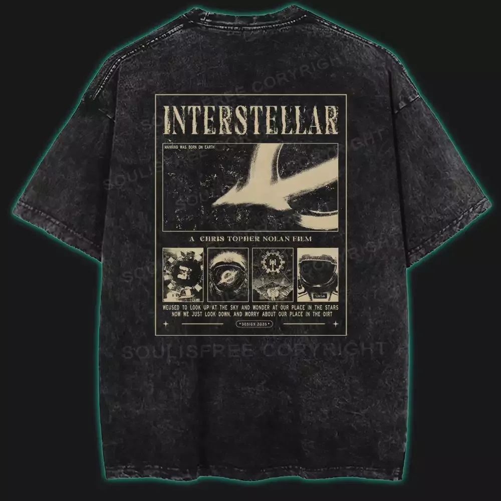 Designed Into the Unknown Cosmos Washed T-shirt