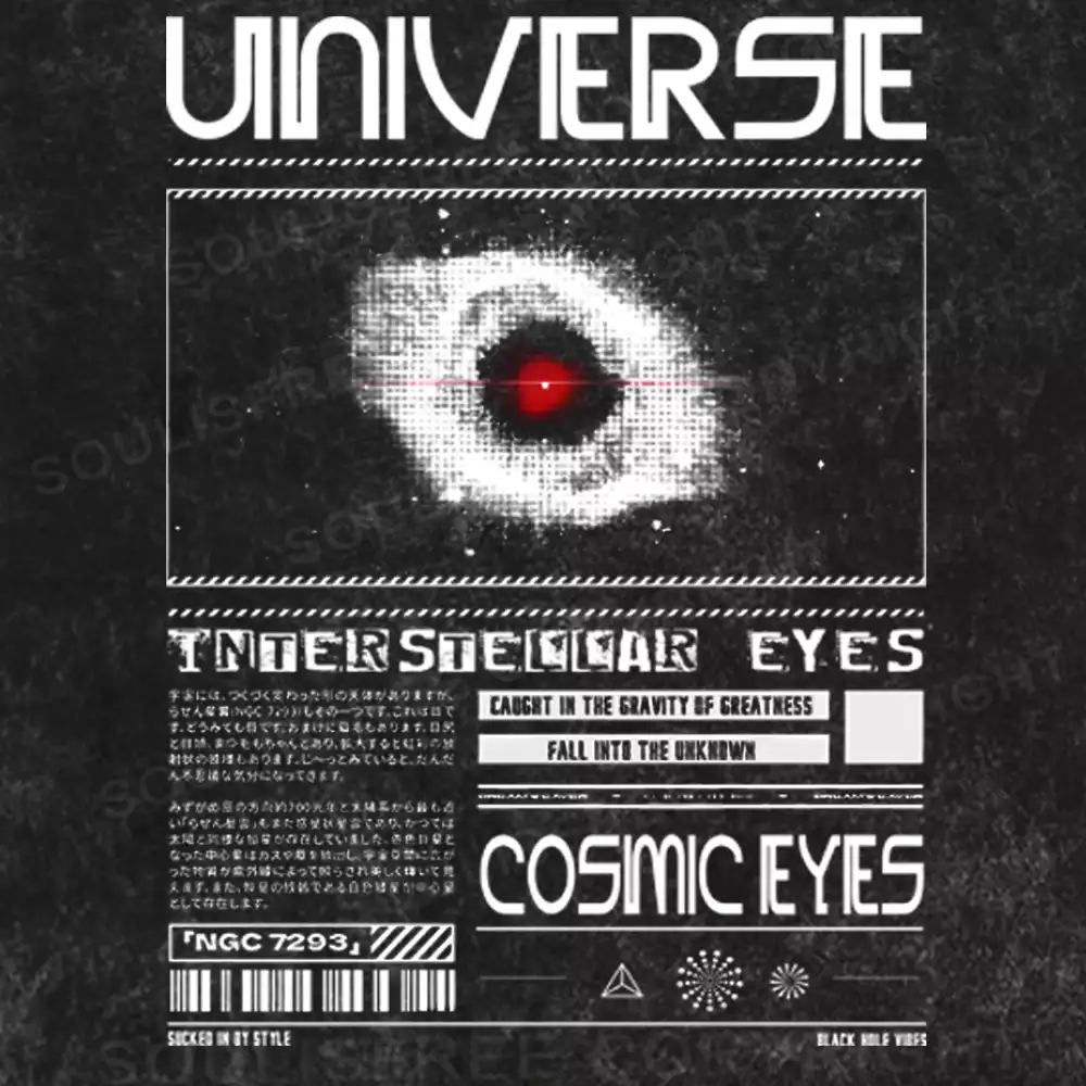 Interstellar Eyes Washed  Space T-shirt