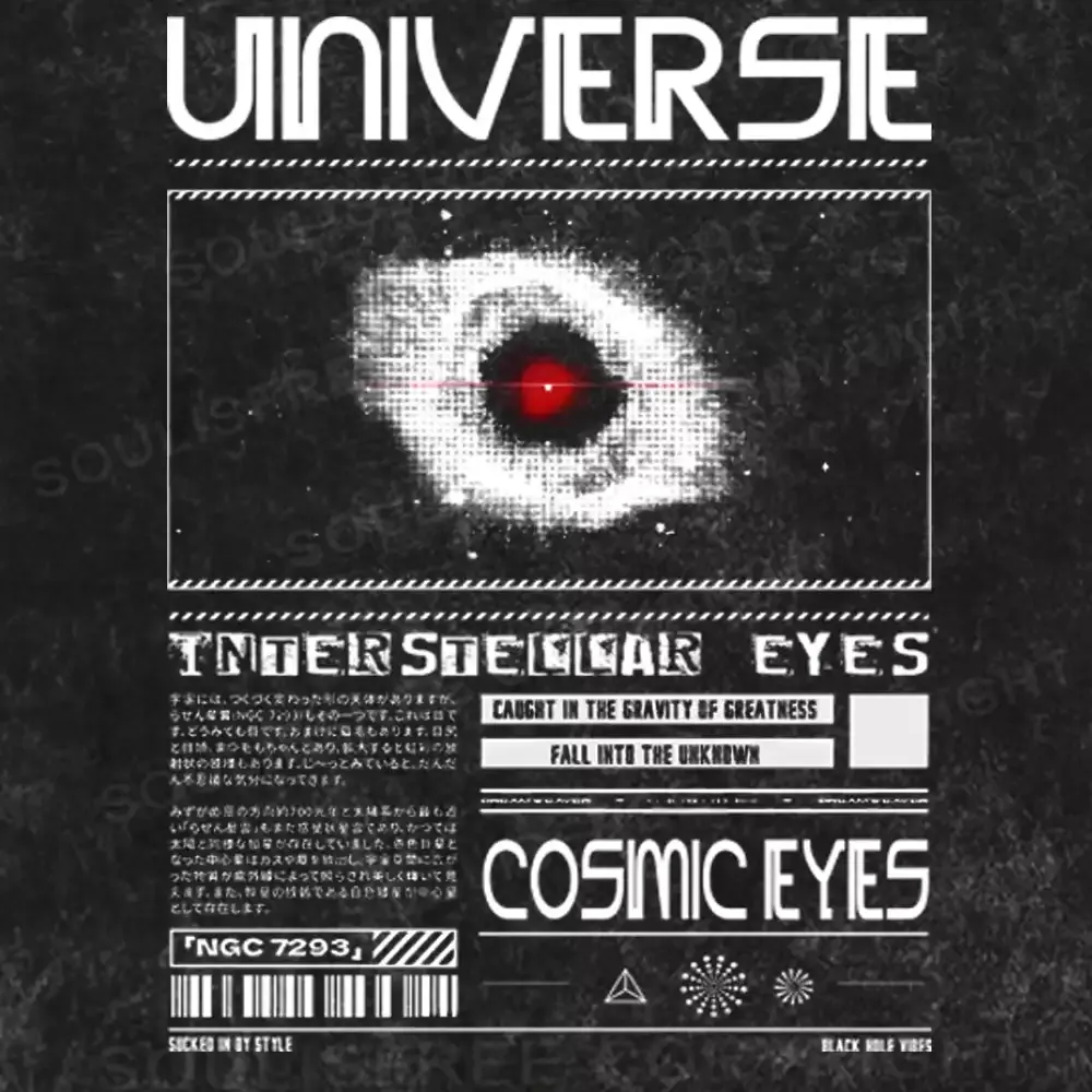 Interstellar Eyes Washed Space T-shirt