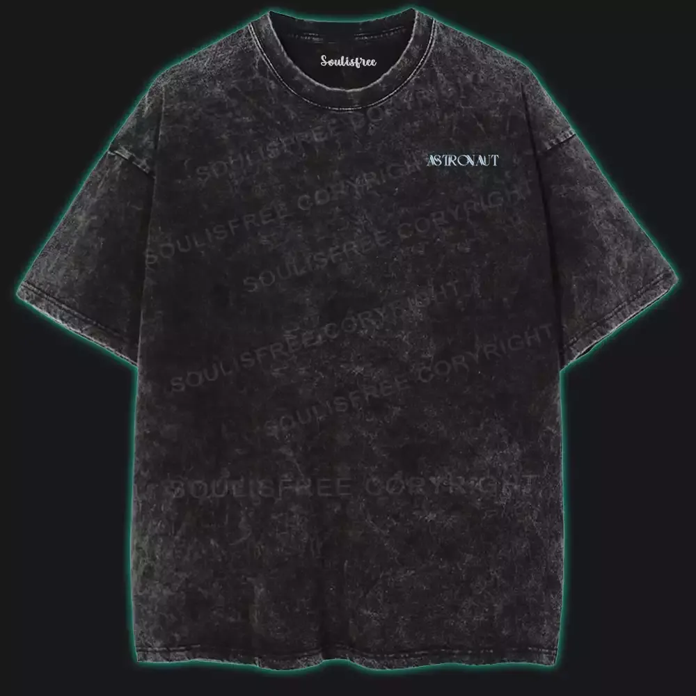 Astronaut Vibes Only Washed Space T-shirt