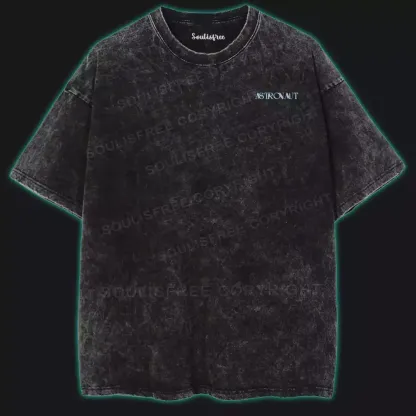 Astronaut Vibes Only Washed Space T-shirt
