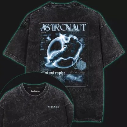 Astronaut Vibes Only Washed Space T-shirt