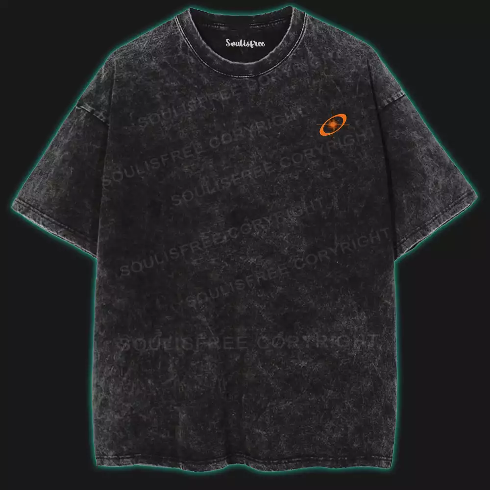 Into the Space and Beyond Washed Space T-shirt