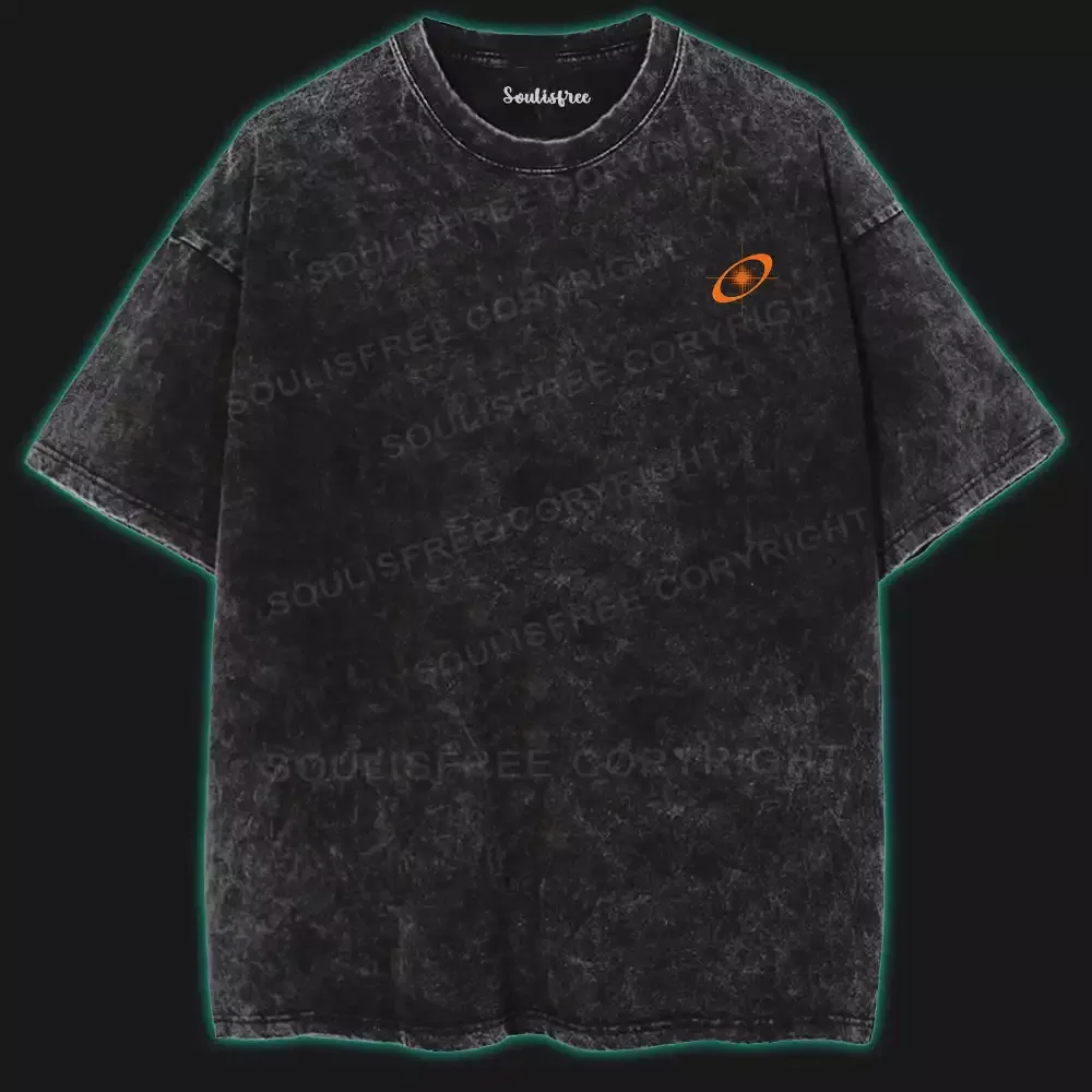 Into the Space and Beyond Washed Space T-shirt