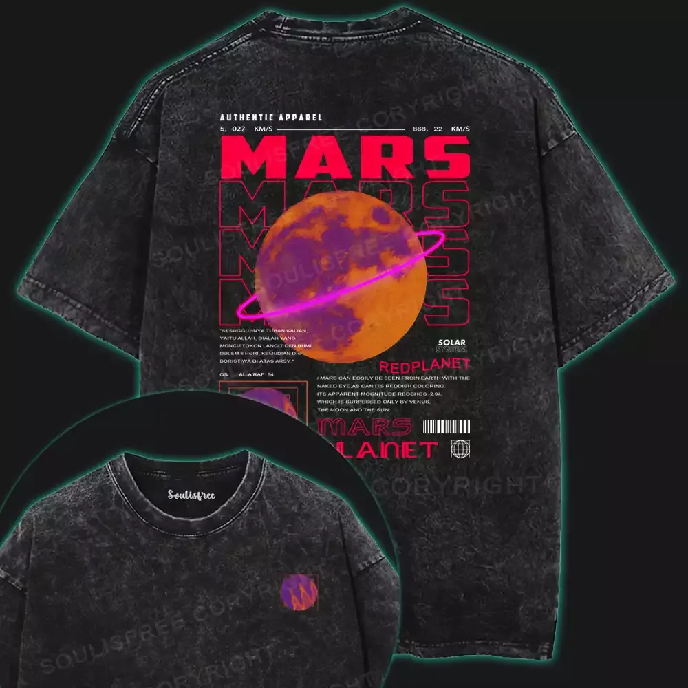 The Mars Washed Space T-shirt