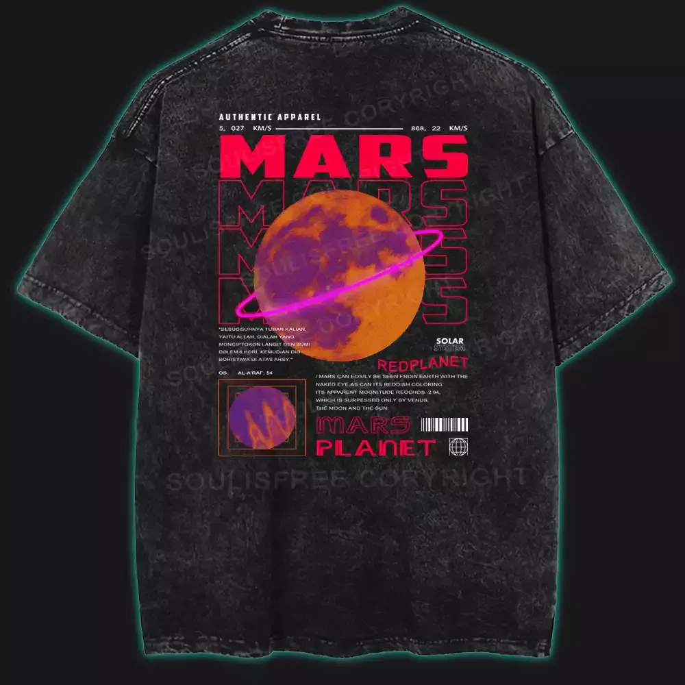 The Mars Washed Space T-shirt