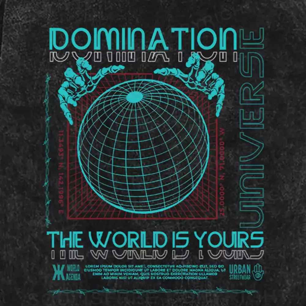 The World Is Yours Washed Space T-shirt