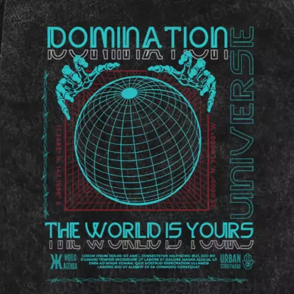 The World Is Yours Washed Space T-shirt