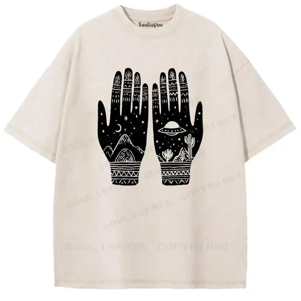Cosmic Palmistry Washed T-shirt