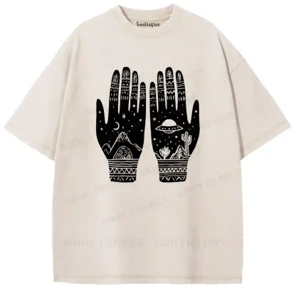 Cosmic Palmistry Washed T-shirt