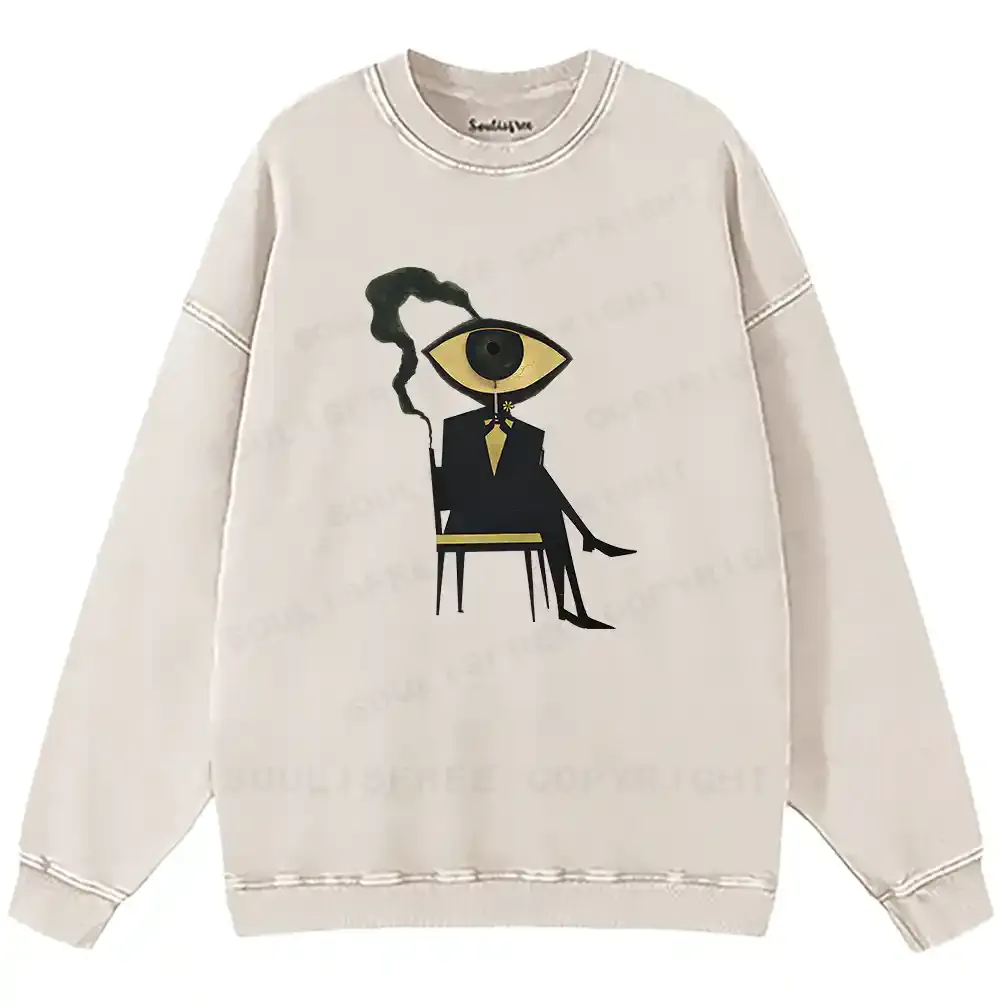 Visionary Figure Washed Sweatshirts
