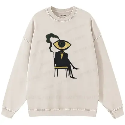 Visionary Figure Washed Sweatshirts