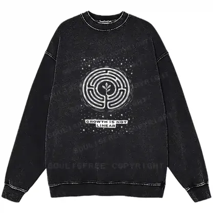 Growth Is Not Linear Washed Sweatshirts
