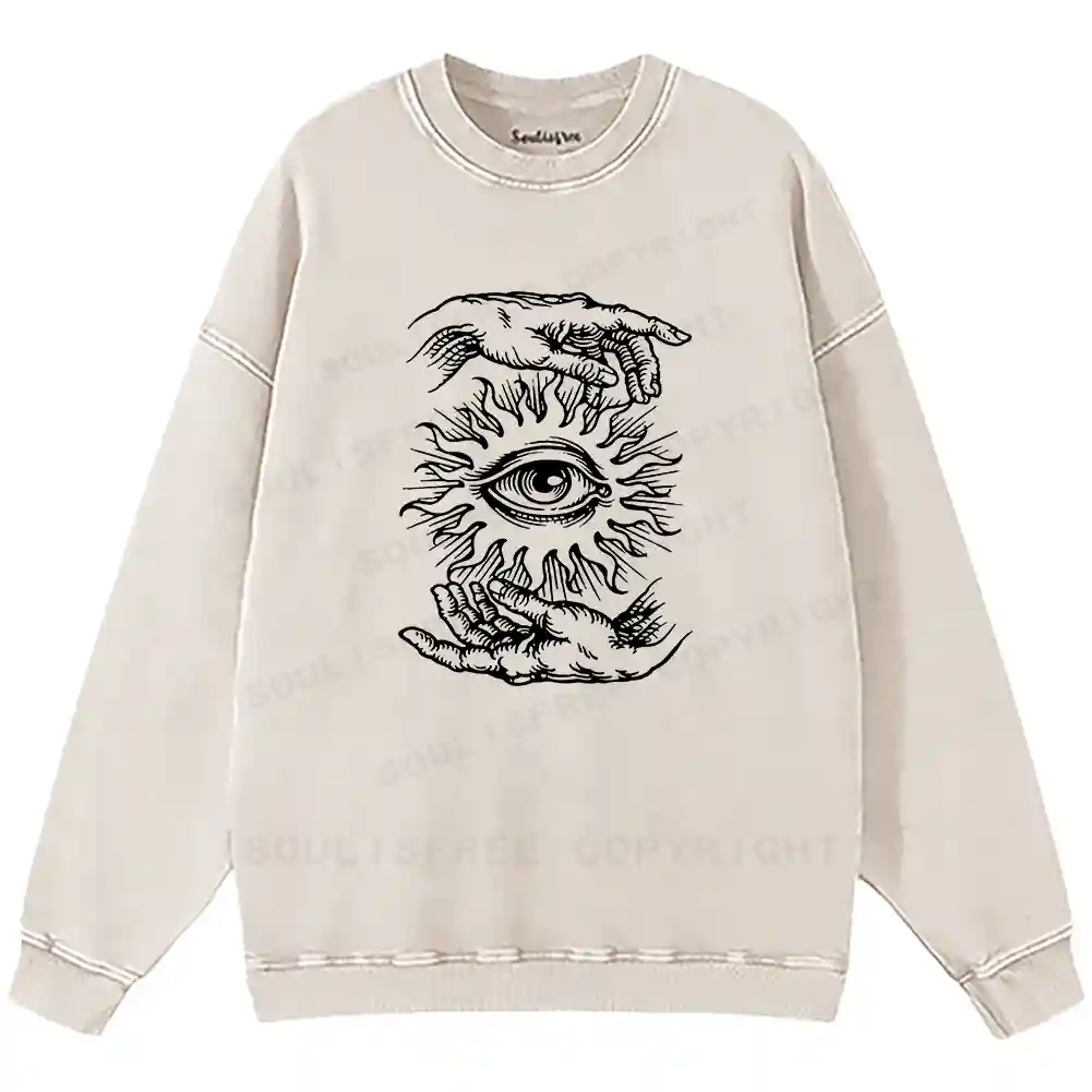 Ethereal Vision Washed Sweatshirts