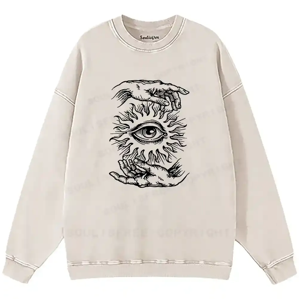 Ethereal Vision Washed Sweatshirts
