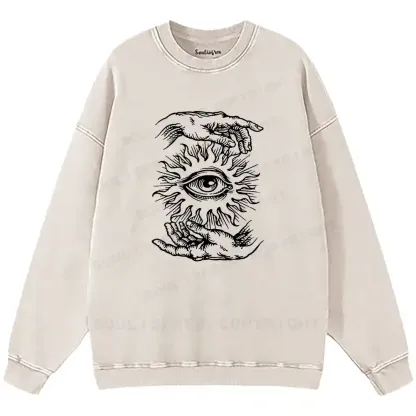 Ethereal Vision Washed Sweatshirts