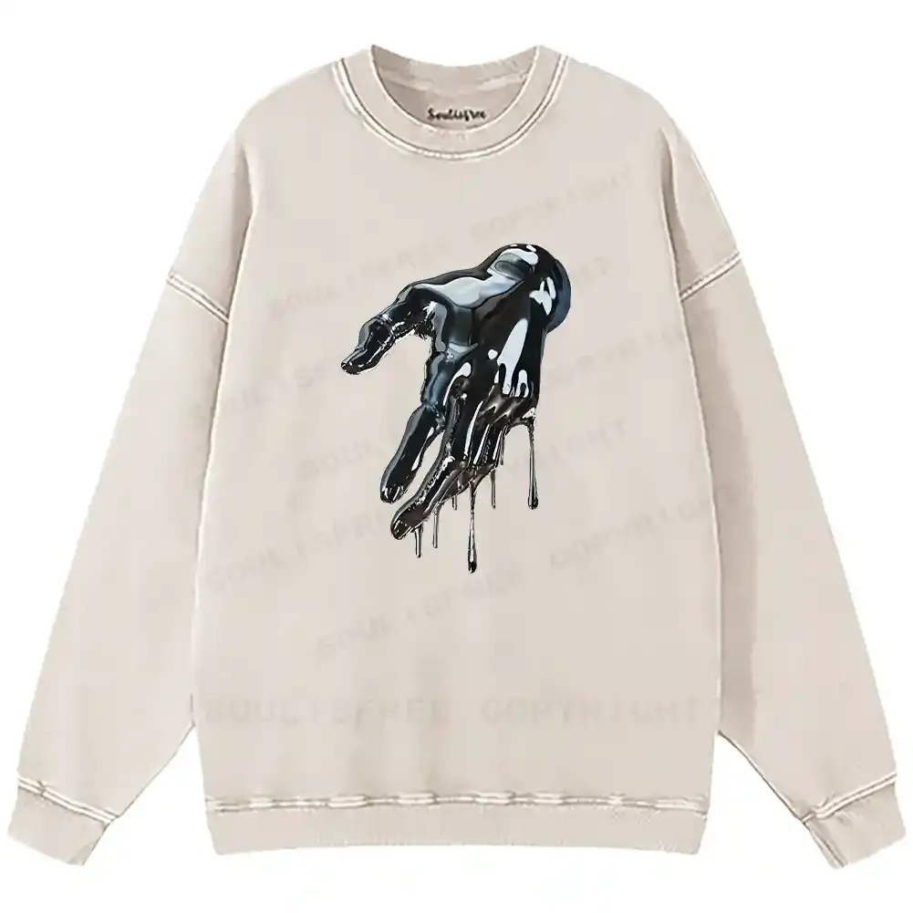 Liquid Metal Hand Washed Sweatshirts