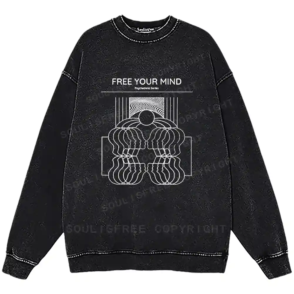 Inner Frequency Washed Sweatshirts