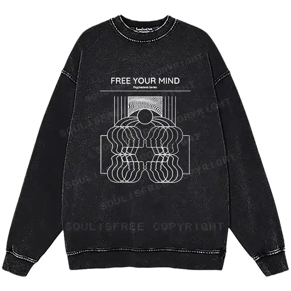 Inner Frequency Washed Sweatshirts