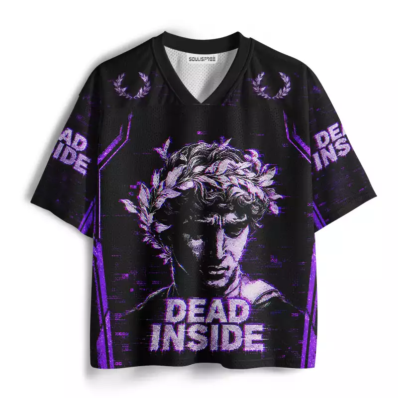 Soulisfree Dead Inside Glitch Mesh Jersey