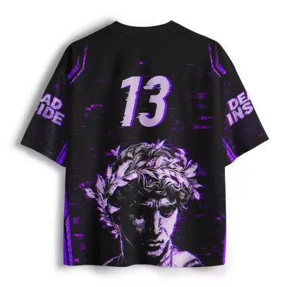 Soulisfree Dead Inside Glitch Mesh Jersey